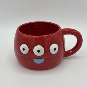 Pretty Ugly "Peaco" Red Ceramic Mug